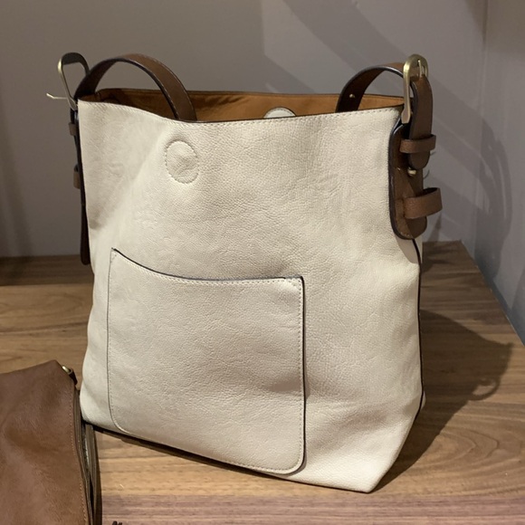 Joy Susan Classic HOBO Handbag Ivory - Picture 10 of 12
